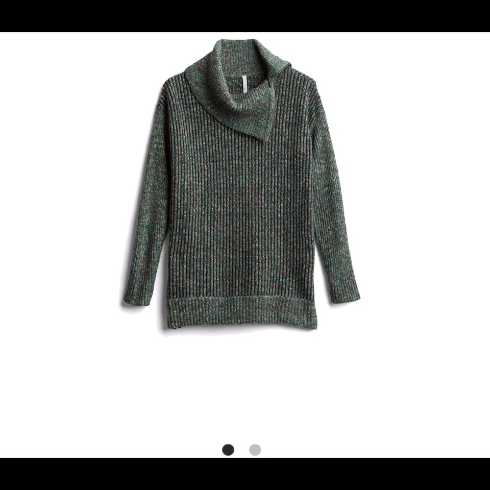 Cowl sweater with zipper detail from StitchFix.